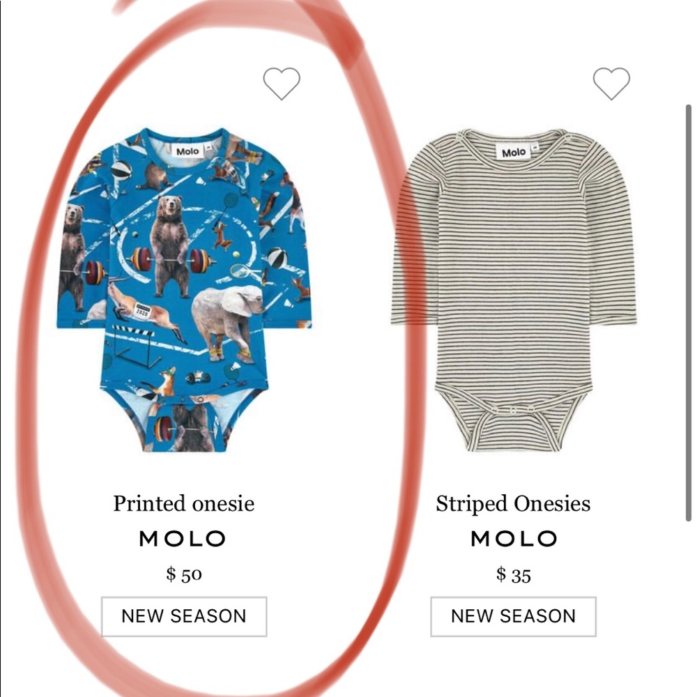 MOLO blue printed onsie with animals 9m NWT